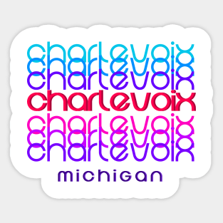 Charlevoix Michigan Sticker